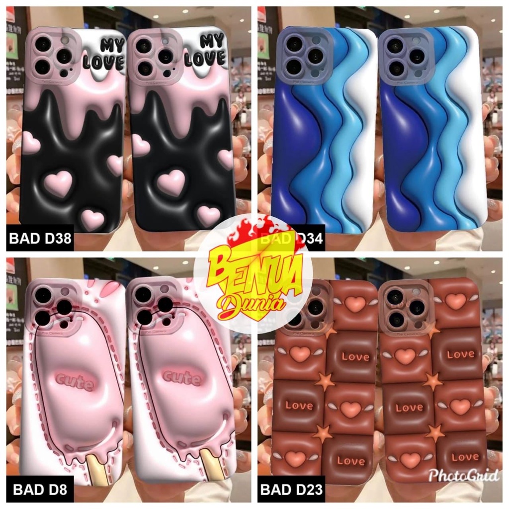 CASE REDMI NOTE 12 4G SOFTCASE MOTIF AKSEN 3D - BD