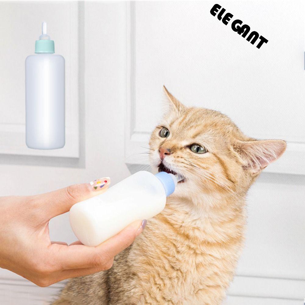 [Elegan] Botol Susu Hewan Peliharaan 1PC 100ml Dengan Skala Bening Untuk Hewan Kecil Newborn Anjing Tahan Gigitan Silikon Dot Kucing Feeder