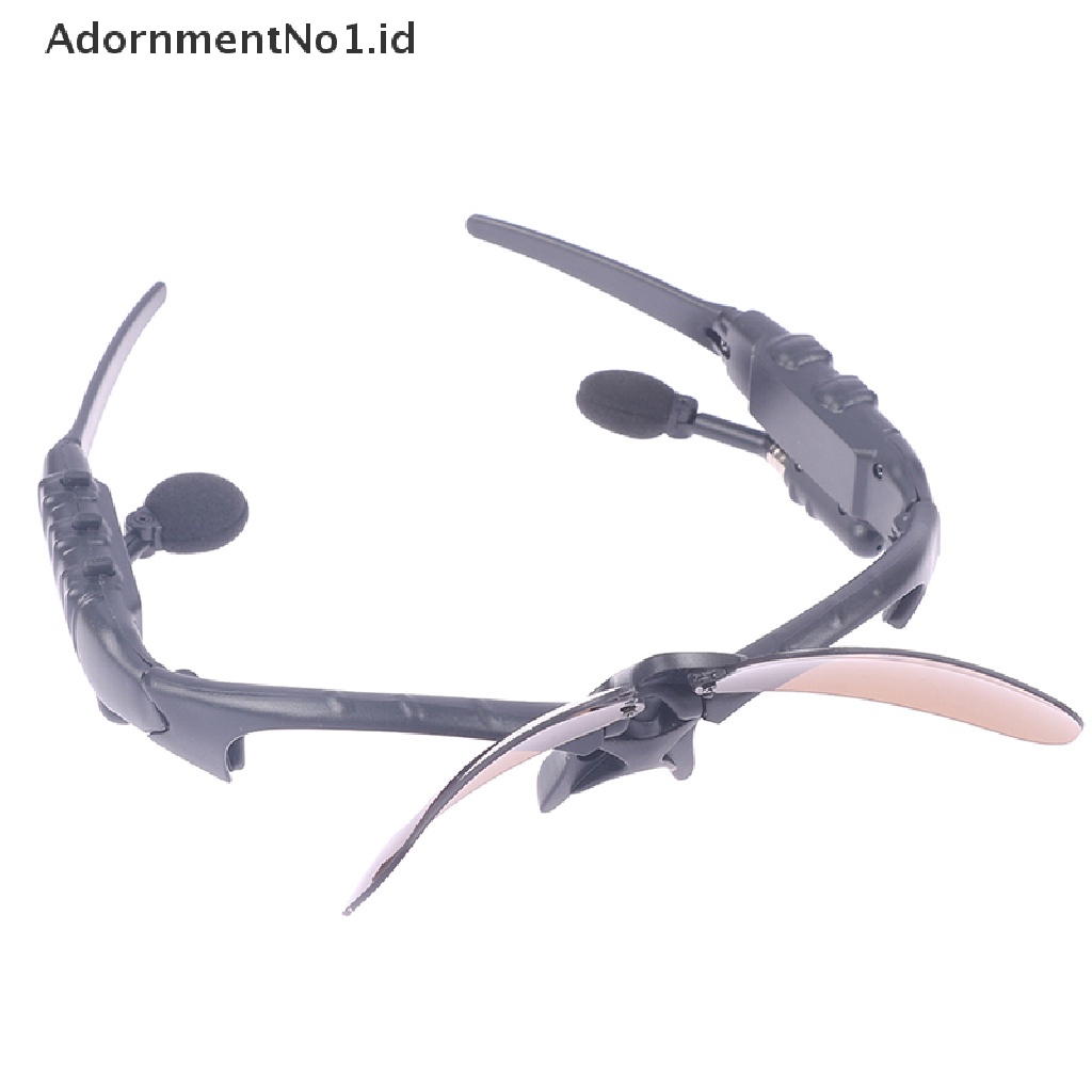 [AdornmentNo1] Earphone Stereo Headset Nirkabel Dengan Mic Kacamata Polarized Sunglasses [ID]