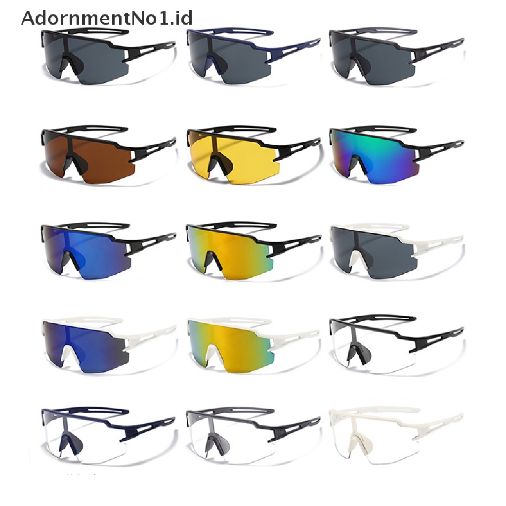 [AdornmentNo1] Outdoor Pria Wanita Eyewear Goggles Sunglasses Bersepeda Kacamata Sepeda Eyewear Perlindungan UV Memancing Kacamata Gunung-Jalan-Sepeda Naik Kacamata [ID]