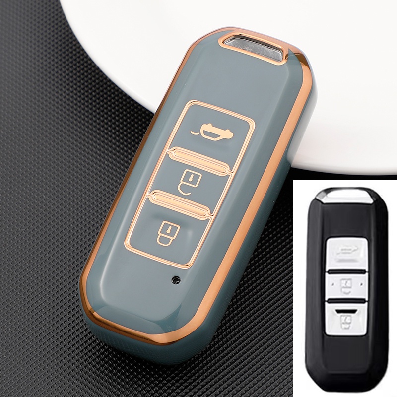Silicone Smart Key Hard Shell Cover Kunci Untuk Wuling Almaz Cortez