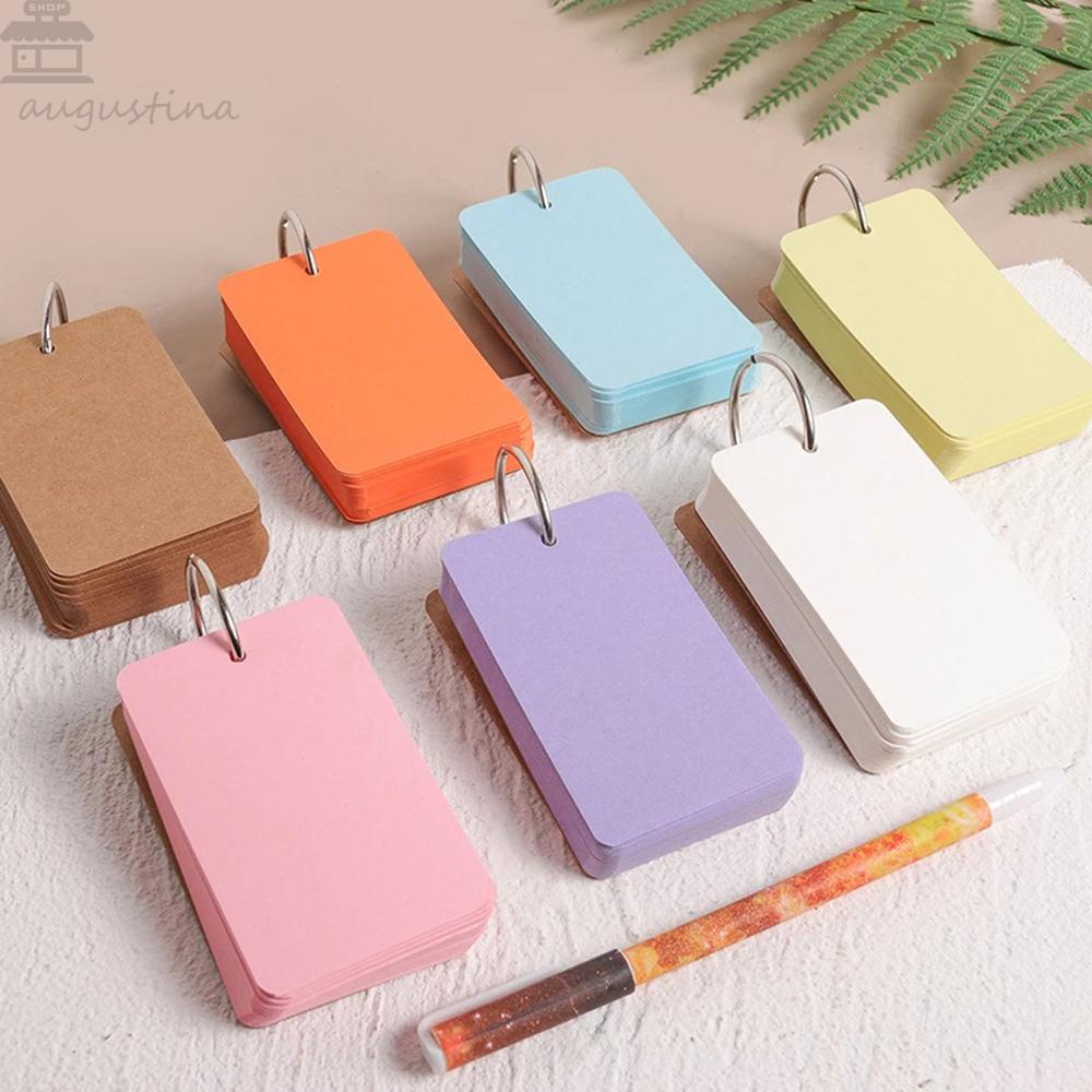 Agustina Blank Card Mini Buatan Sendiri Scrapbooking Buckle Binder Colorful Memo Pad