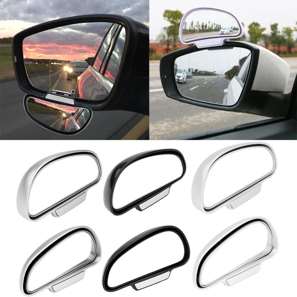 POPULAR Blind Spot Mirror Adjustable Rotatable 360derajat Cermin Samping Mobil
