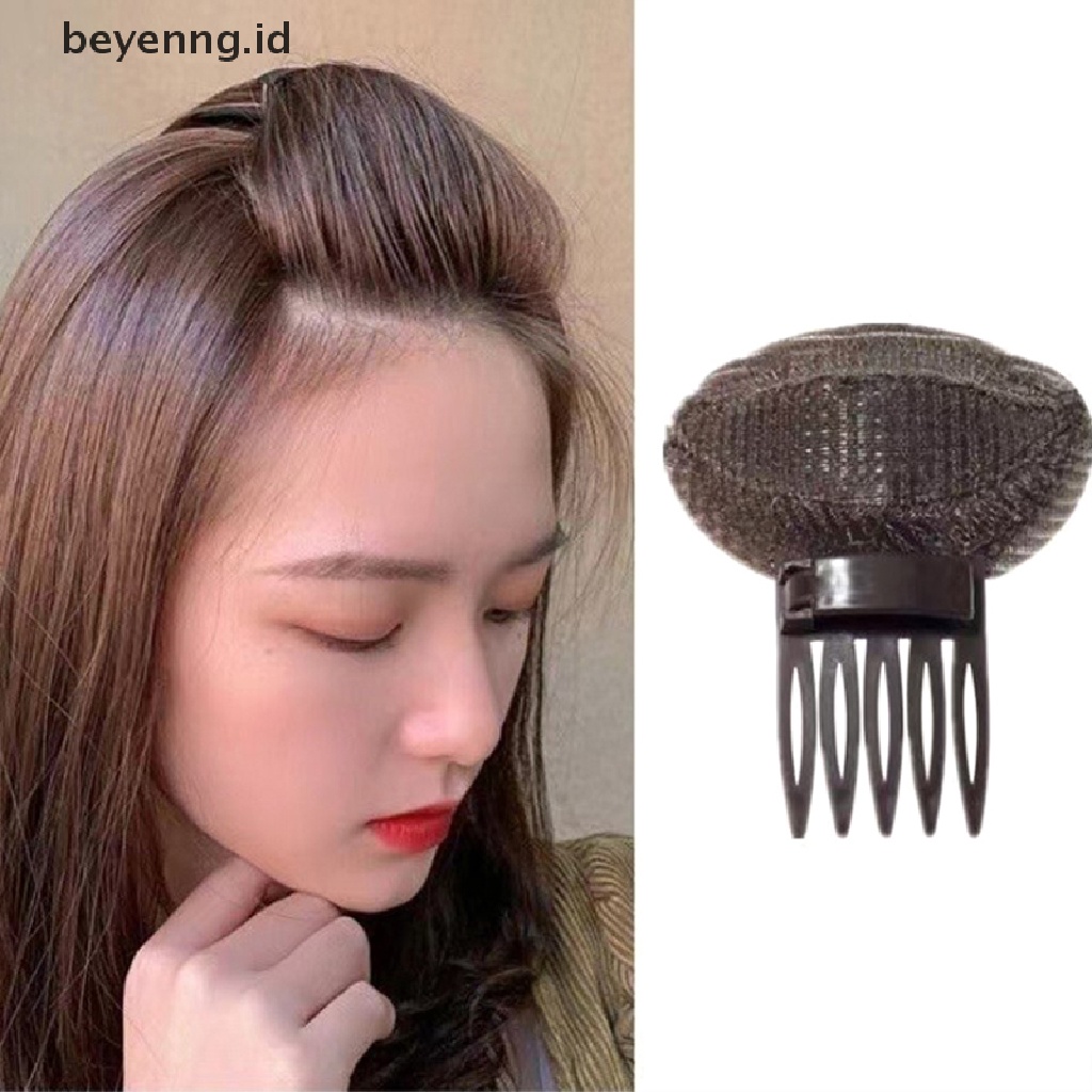Beyen Puff Hair Head Cushion Invisible Fluffy Hair Pad Spons Klip Untuk Wanita Perempuan ID