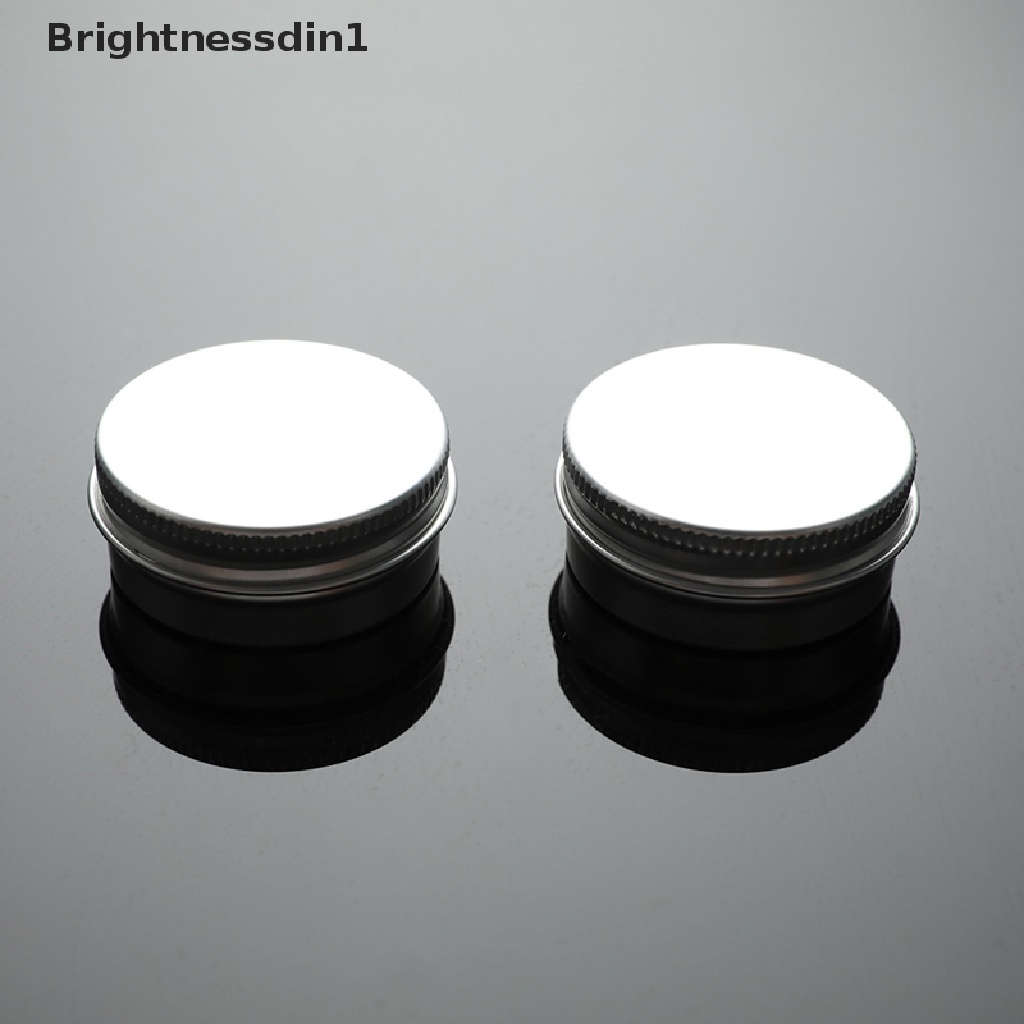 [Brightnessdin1] 10pcs Toples Kaleng Aluminium 15ML Untuk Cream Balm Kuku Wadah Kosmetik Kotak Butik