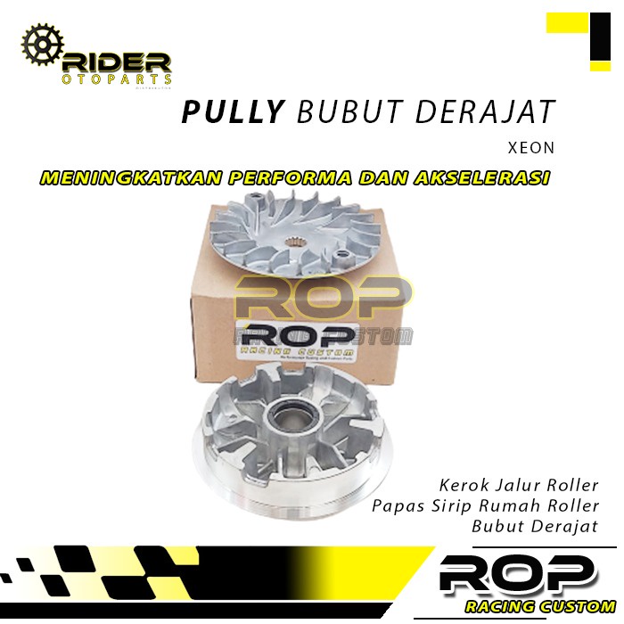 Upgrade Rumah Roller Racing Set Pully Xeon Bubut Derajat