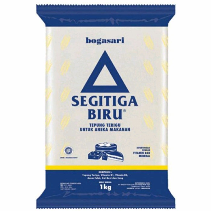 

TEPUNG TERIGU SEGITIGA BIRU 1KG || BOGASARI