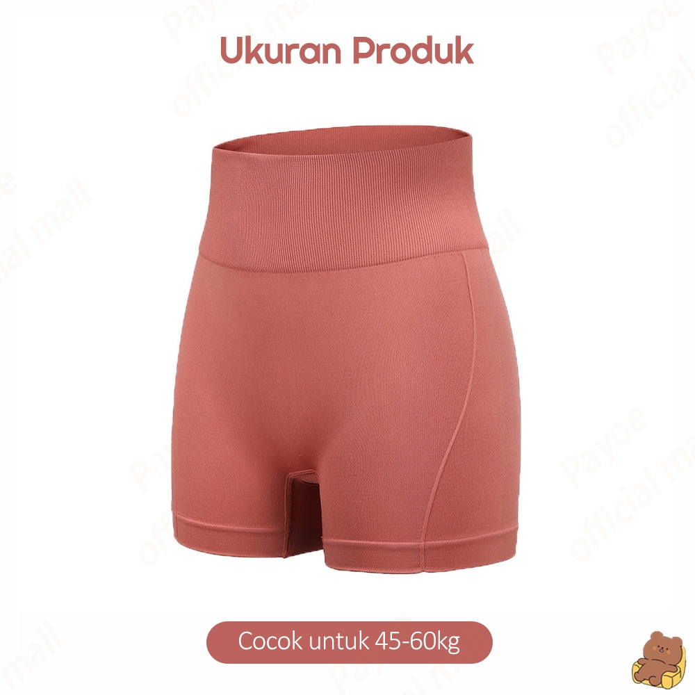 PAYOE Legging Pendek Wanita Celana Korset Pinggang Tinggi