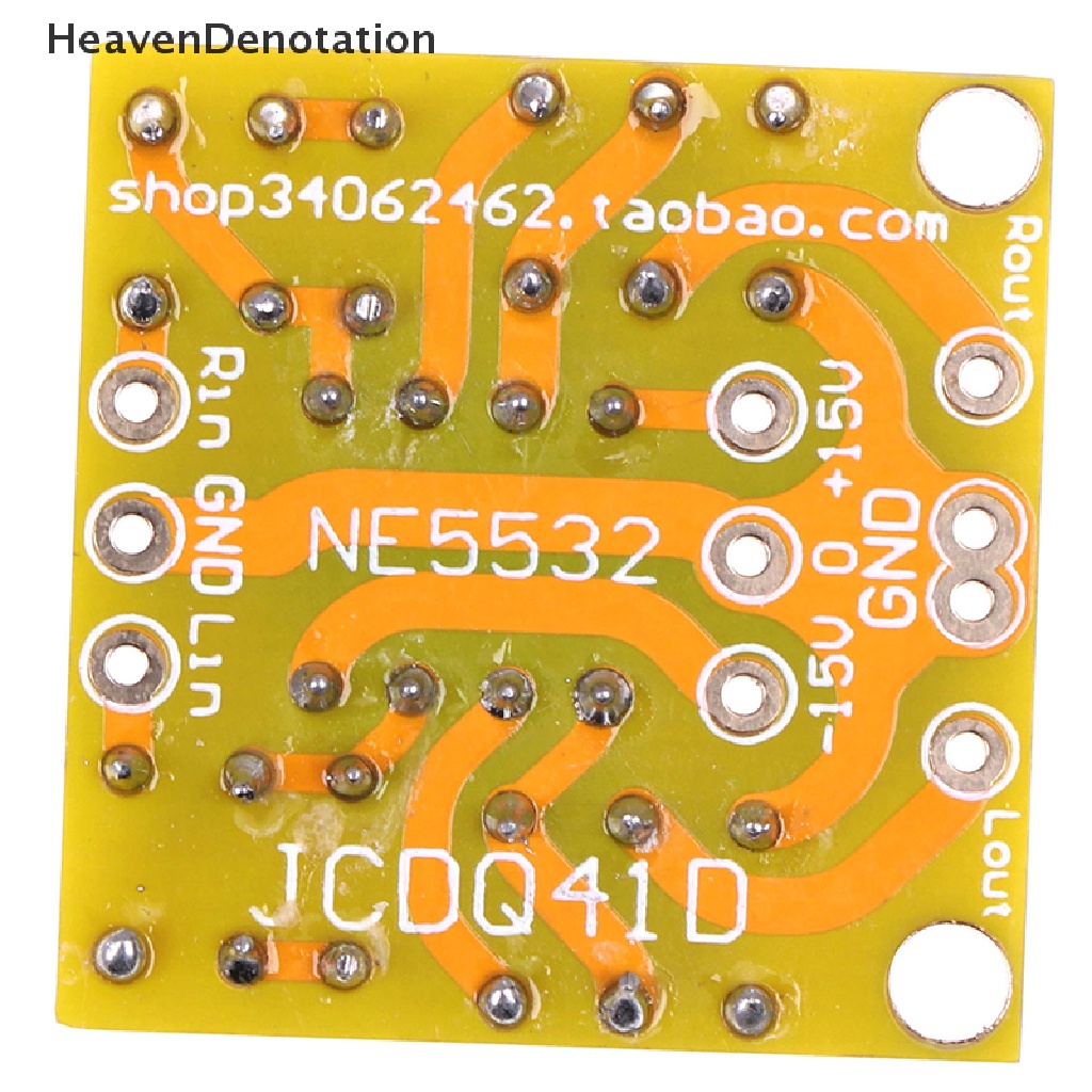 [HeavenDenotation] Dual OP Amp Board Preamp DC Amplifikasi PCB Untuk NE5532 OPA2134 OPA2604 AD826 HDV