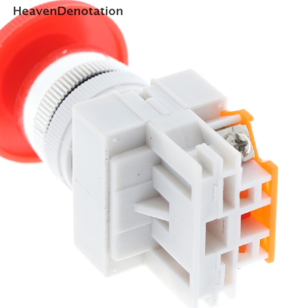 [HeavenDenotation] 1pc Tutup Jamur Merah Biasanya Tertutup Emergency Stop Push Switch Tombol 10A LAY37 HDV