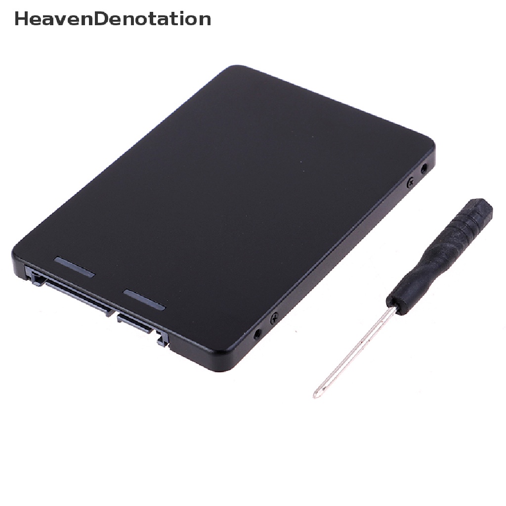 [HeavenDenotation] Metal mSATA SSD Ke 2.5 &quot;SATA Enclosure Converter Adapter Card SSD Case Alat HDV