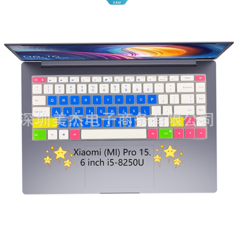 Xiaomi (MI) Pro 15.6 Inch I5-8250U Cover Keyboard Laptop Pelindung Kulit Film Silikon Tahan Air Penutup Debu [ZK]