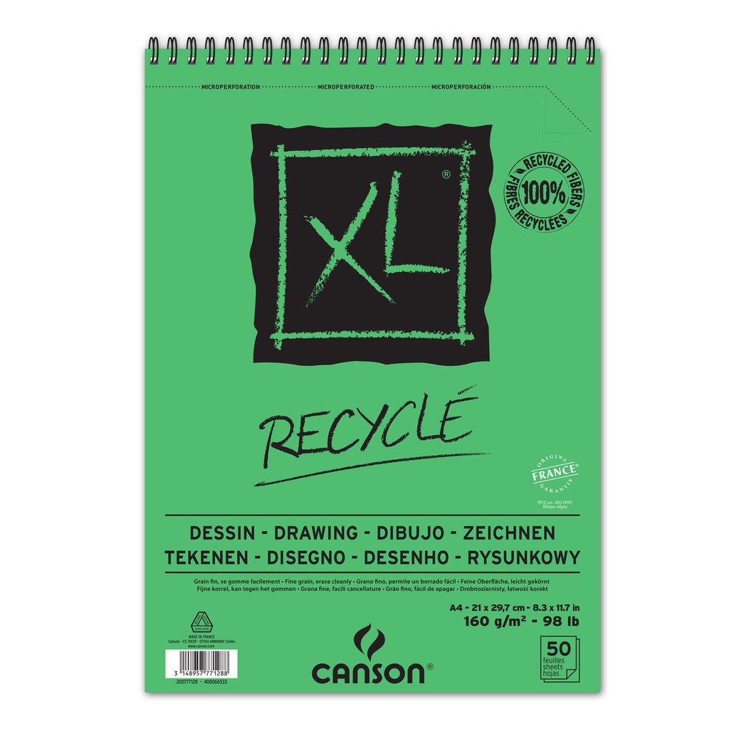 

Canson XL Recycled Kertas Sketsa Gambar A4 50 Lembar 160gsm