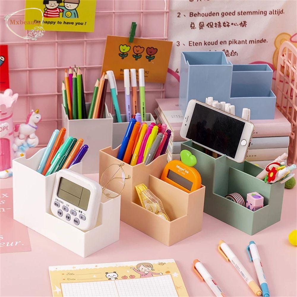 Mxbeauty Stationery Organizer Kapasitas Besar Multifungsi Wadah Pen Bracket Pen Holders Phone Standing Make up Brush Holder