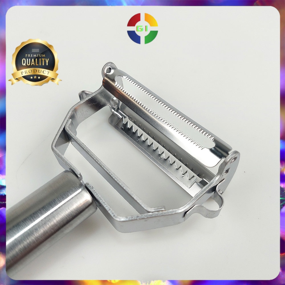 Pisau Pengupas Buah Sayur Peeler Multifunction Silver