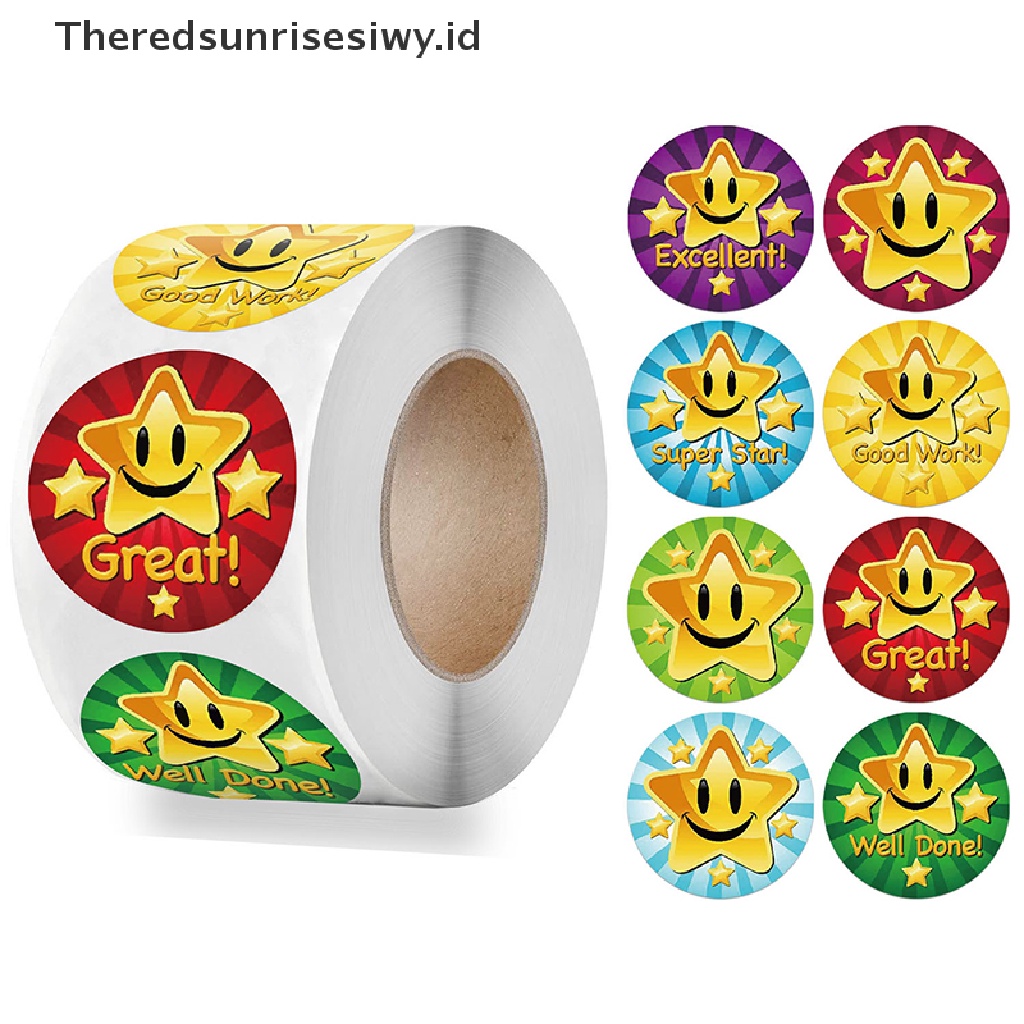 # Kado Mom &amp; PAPA DIY # 500pcs Reward Stiker Dorongan Sticker Roll Untuk Stiker Motivasi Anak~