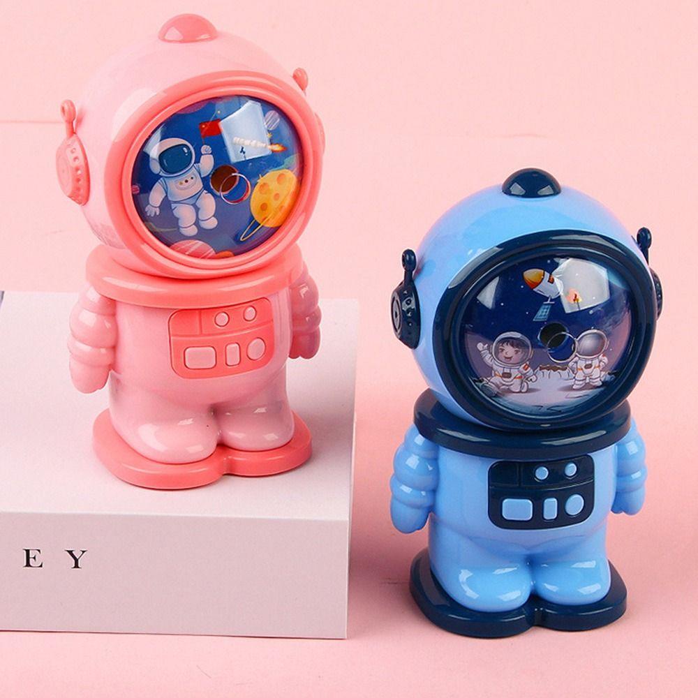 Suyo Astronot Pensil Sharpener Kreatif Kartun Siswa Otomatis Pencil Sharpener