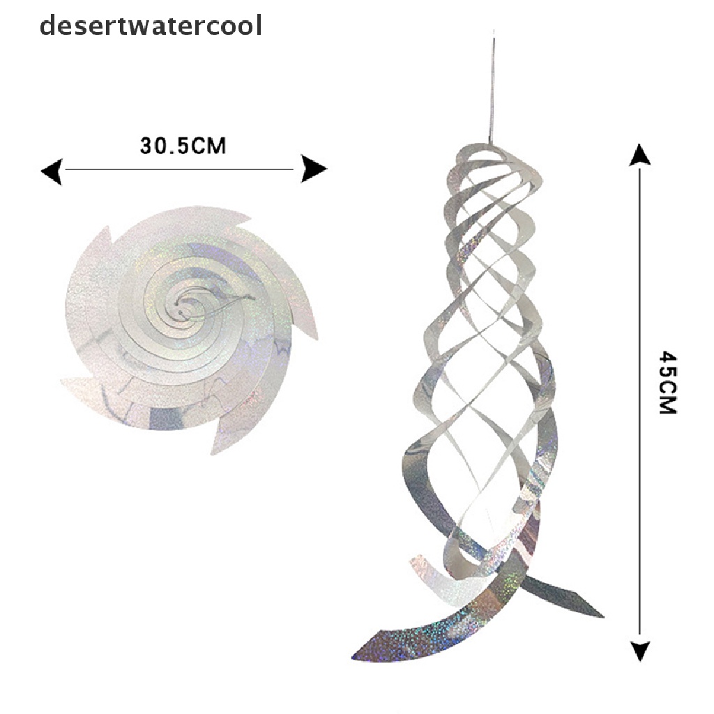 Deid Rotag Reflective Rod Bird Repeller Burung Spiral Reflektor Alat Menyapu New Martijn