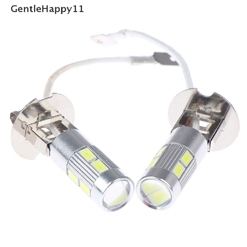 Lampu Bohlam LED Mobil GentleHappy 2X H3 50W 6000K High Power Putih id