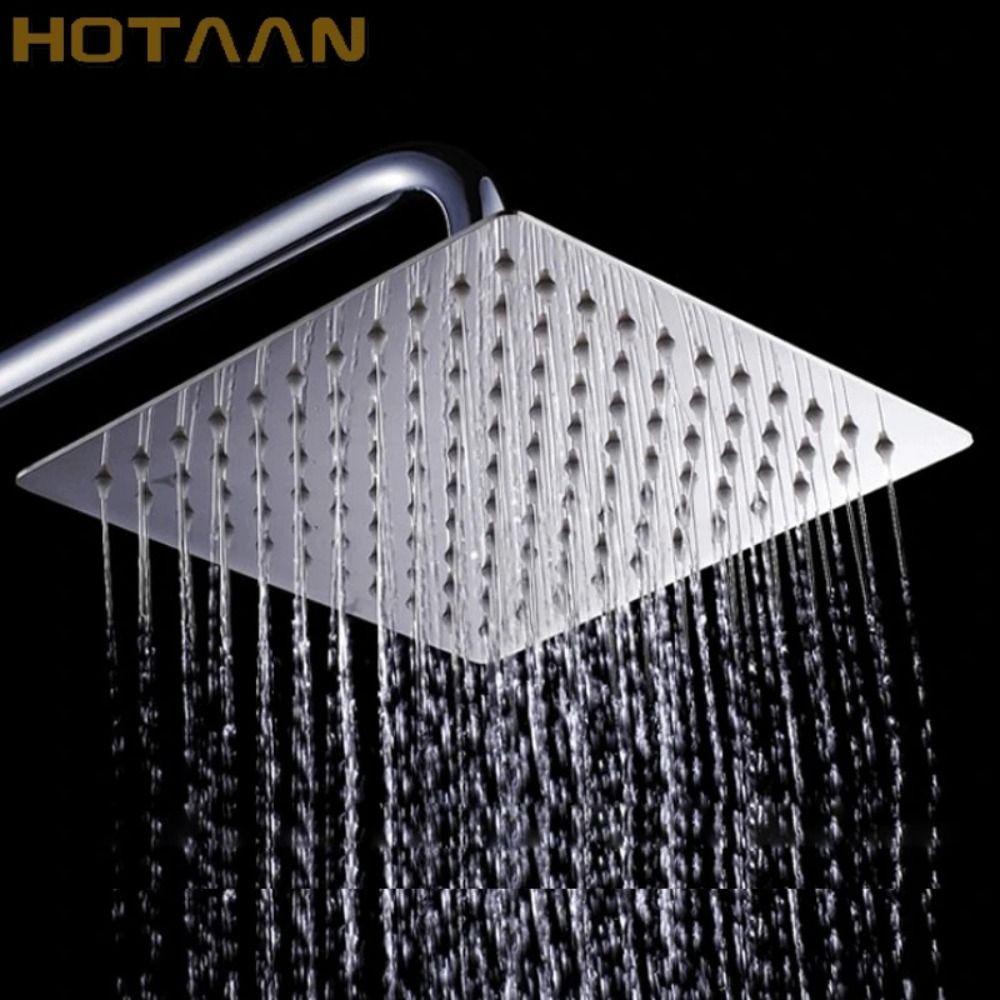 Populer Kepala Shower 8inch Bulat &amp; Persegi Tahan Lama Ultrathin Kamar Mandi Penyiram Bisa Dicuci