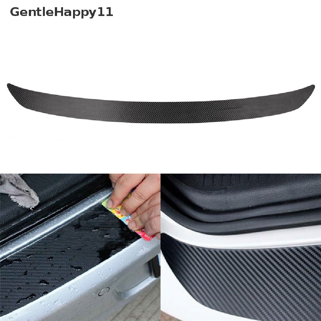 Gentlehappy Waterproof Carbon Fiber Stiker Bumper Belakang Trim Protector id