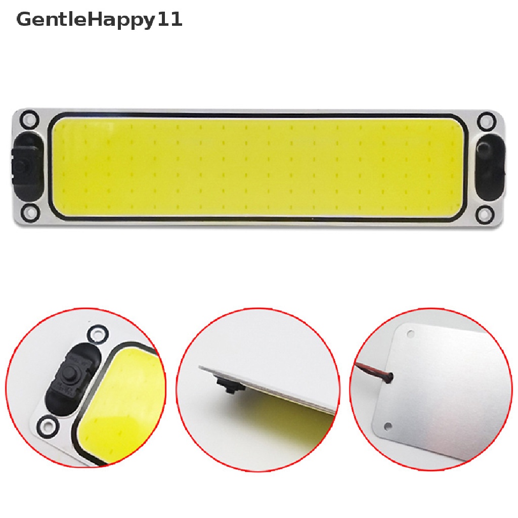 Gentlehappy 12V 24V Bohlam LED COB Strip Diode Lampu Truk Untuk Bohlam Mobil Otomatis Lampu Baca id