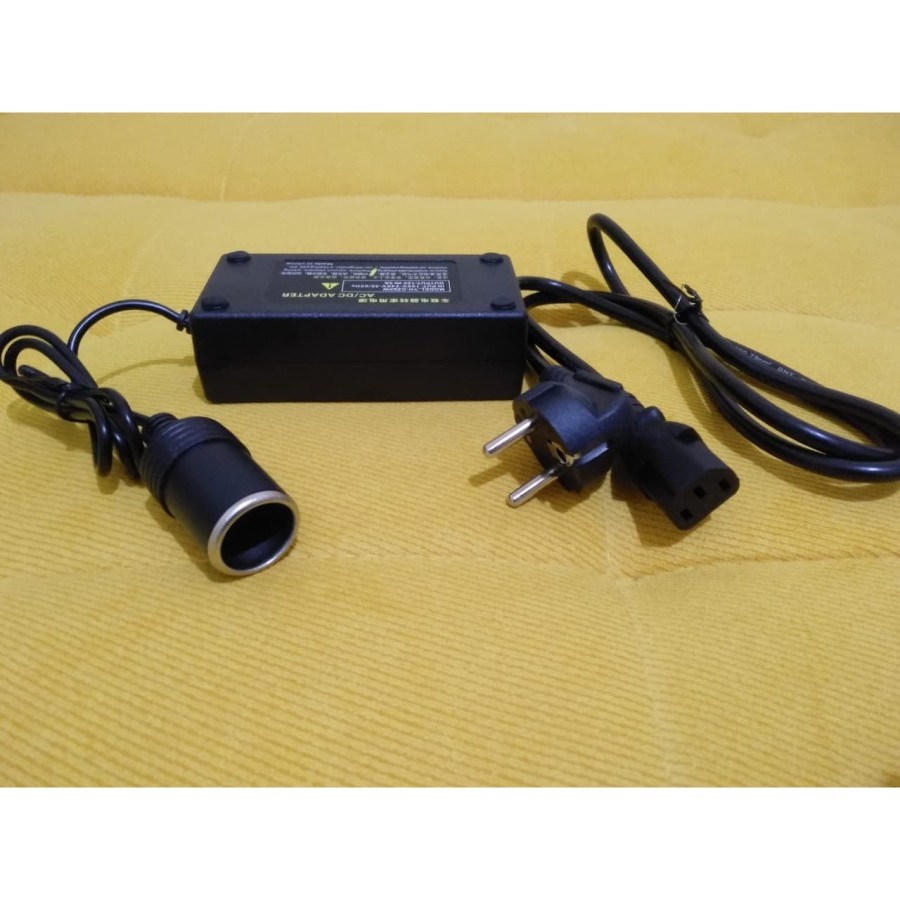 Hanaiso Kepala Adaptor Colokan Charger Mobil AC To DC 12V Power Supply Car Lighter Converter Adapter vacuum cleaner pompa angin compresor kompresor elektronik mobil ke rumah