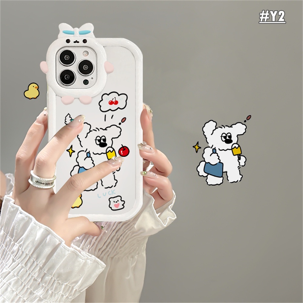 IPHONE Case Fashion Kompatibel Untuk Iphone14 11 12 iPhone6 7 8 Plus 13 Pro MAX 14plus 11Pro MAX XR XS MAX SE Kartun Lucu Pop Kucing Kitty Monster Lensa Shockproof Cover BY