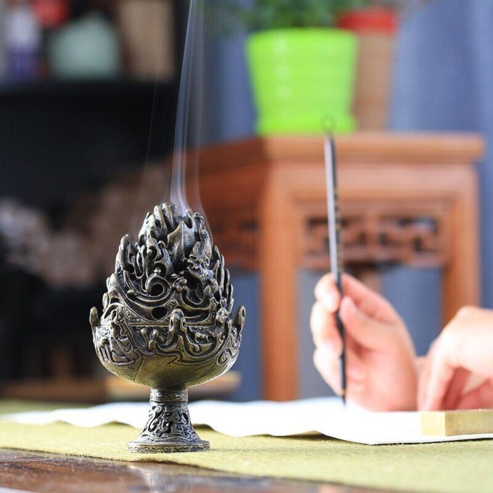 [Elegan] Nampan Dupa Kreatif Tahan Lama Meditasi Yoga Untuk Indoor Memurnikan Udara Dekorasi Upacara Teh Handmade Tea Table Ornaments