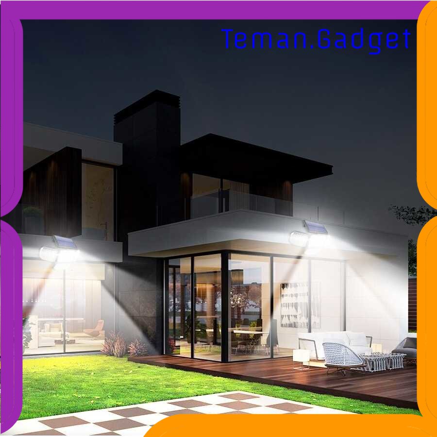 TG - LMP RUOCLN Lampu Dinding Solar PIR Sensor Waterproof 182 LED Cool White - RCN182