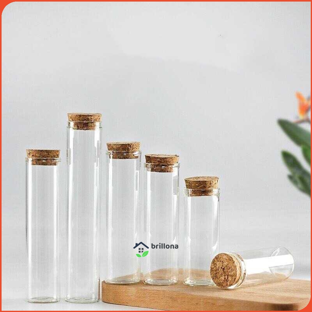 Botless Toples Kaca Penyimpanan Makanan Wood Cover - YS-7070