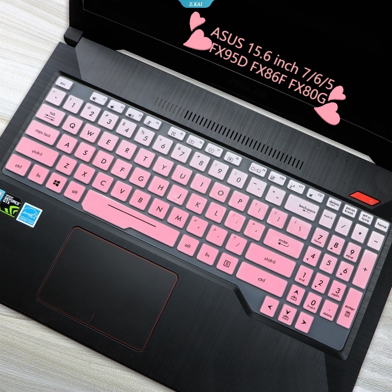 Pelindung Keyboard Laptop Anti Air Untuk ASUS 15.6 inch Flight Fortress7.6 /5 FX95D FX86F FX80G Full Coverage Keyboard Silicone Cover Penutup Debu [ZK]