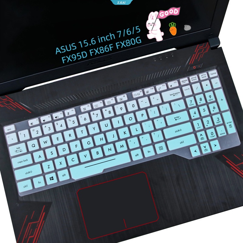 New TPU Keyboard Komputer Silikon Transparan Dengan Film Pelindung Tahan Debu Untuk Model ASUS 15.6 Inch Flight Fortress7 /6 /5 FX95D FX86F FX80G [ZK]