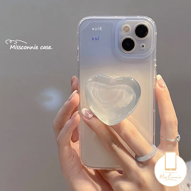 Case Warna Gradasi Infinix Smart5 4 6 Plus Hot11 10 9 12 Play Hot10 9 8 10s 20s 11s 20 12i 10t 10s NFC Note 12 10 Pro 12 G96 12 2023 Love Heart Ring Stand Holder Sarung Soft Cover