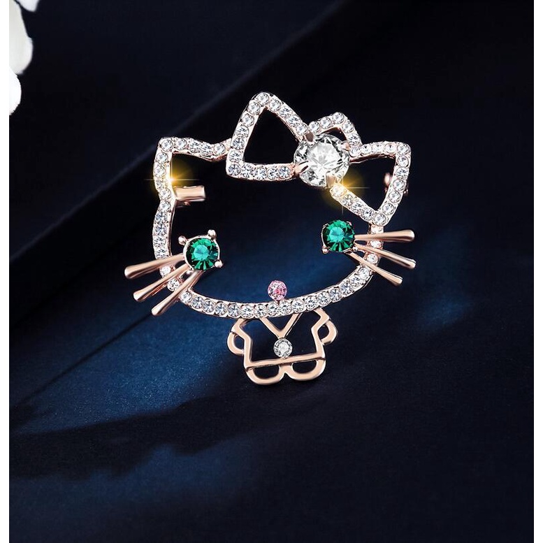 Gaya Baru Surat Busur Fashion Bros Temperamen Rumbai Bunga Matahari Alloy Pin Syal Sutra Gesper F