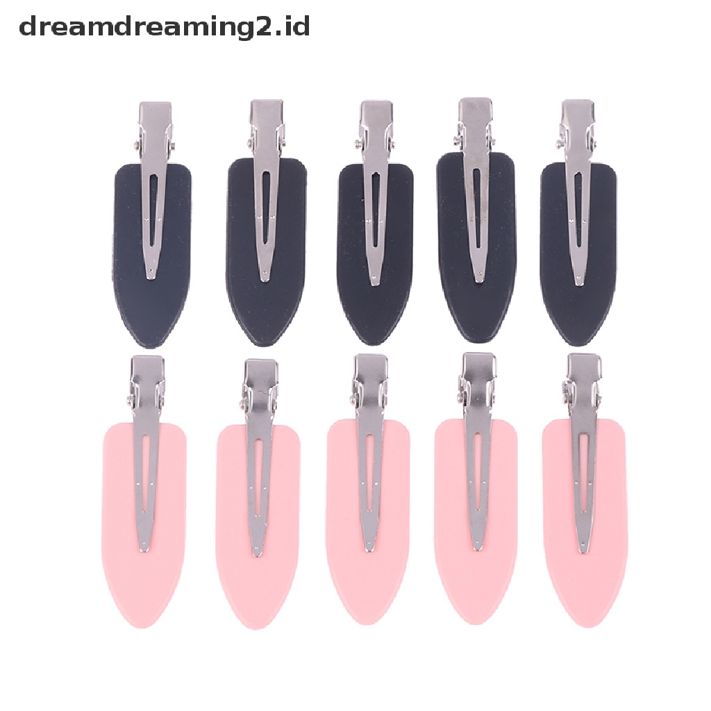 (dream) 10pcs/set Tanpa Tekuk Seamless Jepit Rambut Makeup Clip Cuci Aksesoris Wajah//