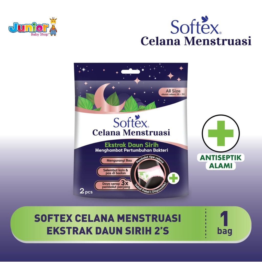 Softex Celana Menstruasi Extra Size | Daun Sirih | All Size