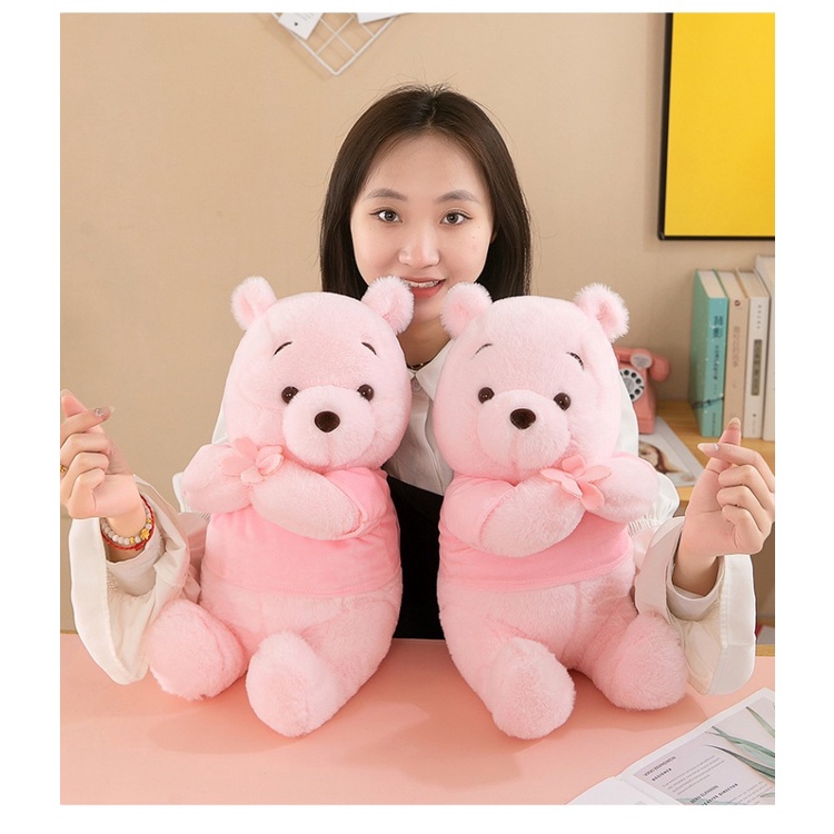 Cherry Blossom Winnie The Pooh Mainan Mewah Boneka Bantal Boneka Gadis Anak Kid Hadiah