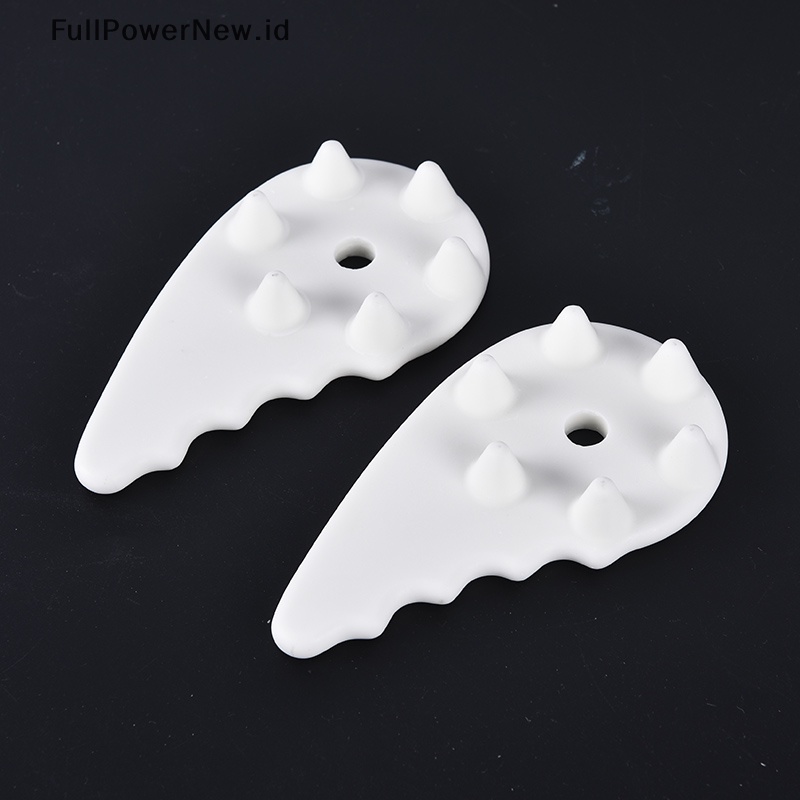 Power White Ceramic Guasha Board Pijat Kepala Leher Scraping Terapi Tekanan Titik Akupuntur ID