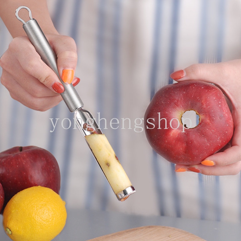 1pcs Stainless Steel Apple Pear Corer Remover Kurma Merah Alat Penghapus Inti Seeder Buah Sayur Gadget Dapur