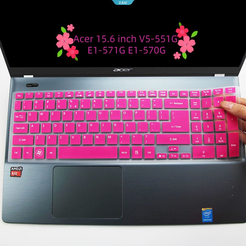 Cover Pelindung Keyboard Komputer Lembut Dan Nyaman Untuk Model Acer 15.6 Inch V5-551G E1-571G E1-570G Film Pelindung Tahan Air Silikon Full Coverage [ZK]