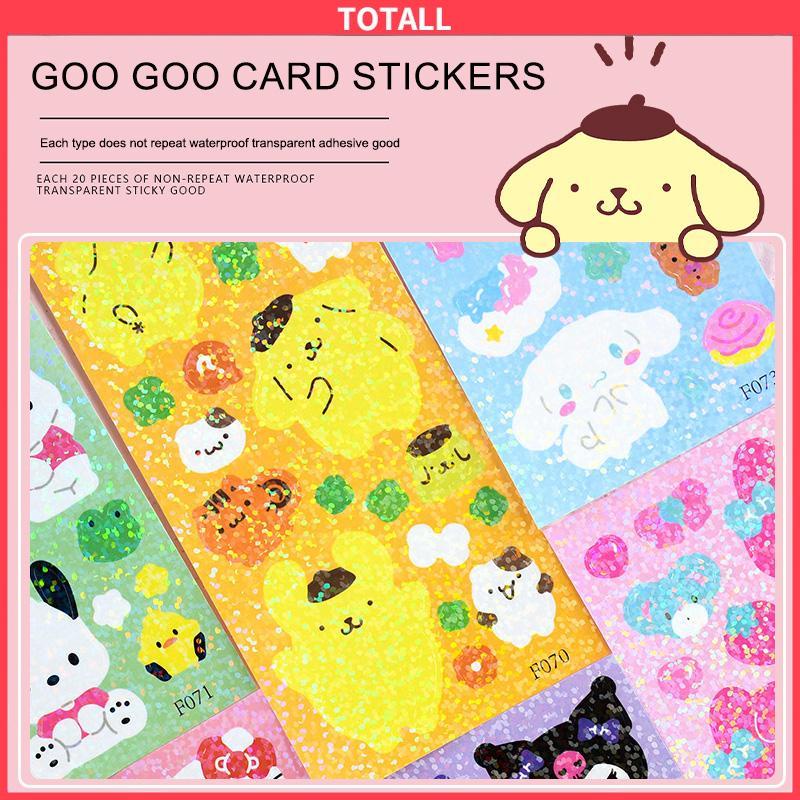 COD Stiker Kuromi Kartun Cinnamoroll Melody Kuromi Pochacco Dog Shiny Sticker Dekorasi-Totall