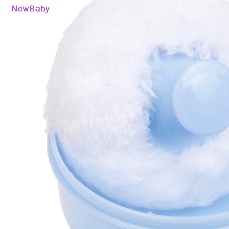 Newbaby 1PCS Lucu Bayi Lembut Wajah Tubuh Kosmetik Puff Talcum Sponge Box Case Wadah ID