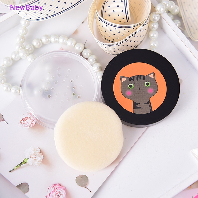 Newbaby 1pc 8g Ayakan Kosmetik Kosong Longgar jar Wadah puff Kotak makeup travel ID