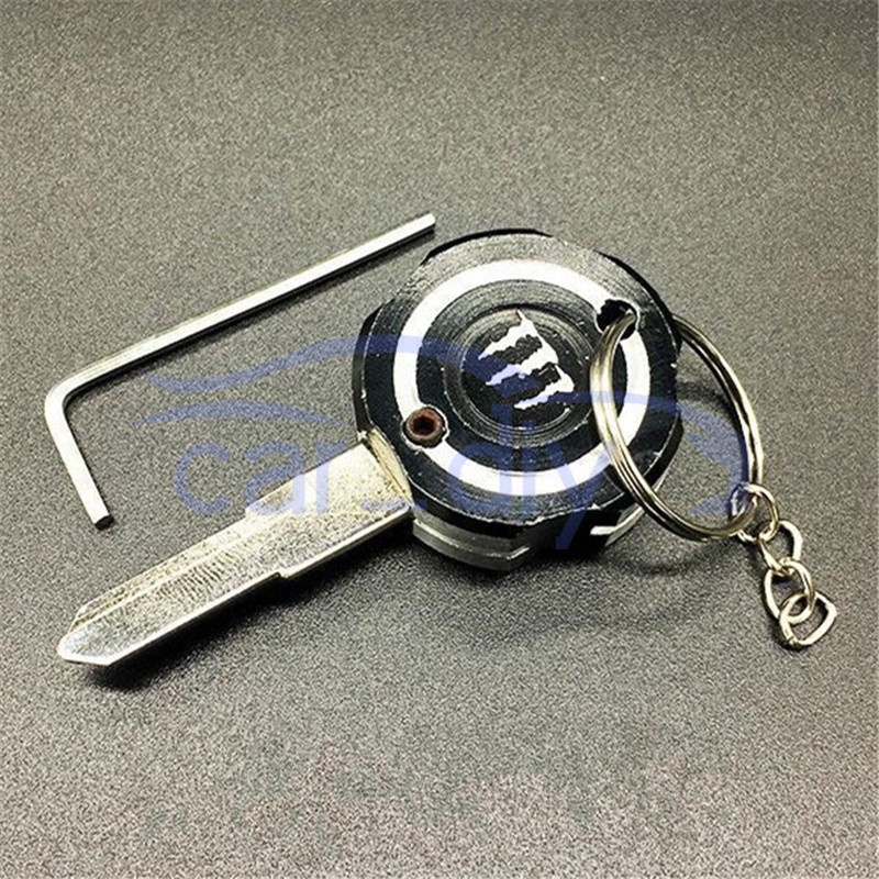 Kepala Kunci Motor Universal Mewah Modifikasi Metal Key Holder Dengan Gantungan Kunci Cocok Untuk Aksesoris Kunci Skuter Motor Casing Modifikasi