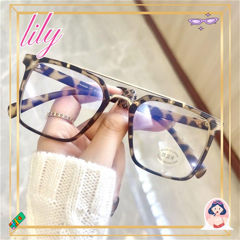 Lily Kacamata Frame Fashion TR90 Clear Anti-Blu-Ray Eyewear