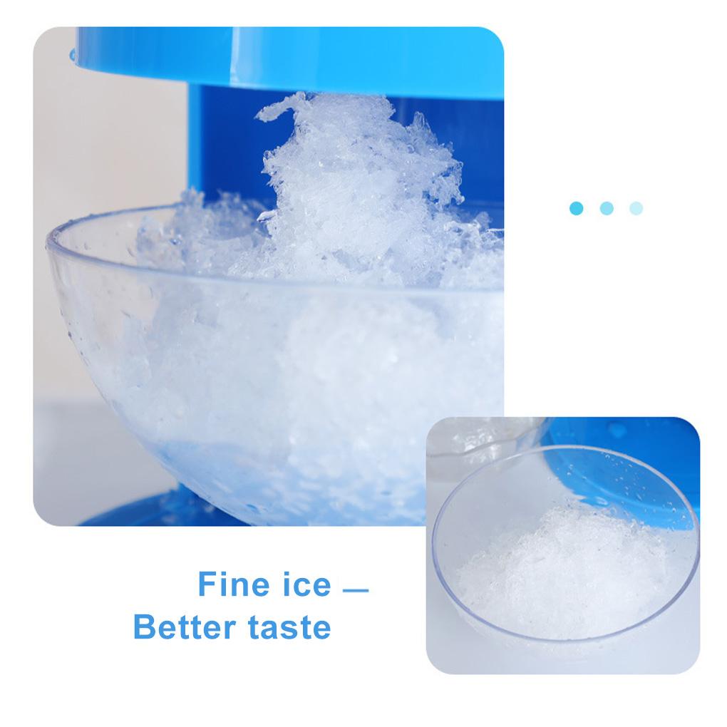 Ice Crusher Engkol Tangan Minuman Minuman Pemecah Meja Pembuat Kerucut Salju Icing Shaver BBQ Alat Serut Dengan Gelas Ukur