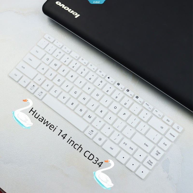 Cover Keyboard Laptop Dapat Dicuci Dan Dilepas Untuk Huawei 14inci CD34 Komputer Desktop Keyboard Silikon Perlindungan Kulit Film Tahan Debu [ZK]