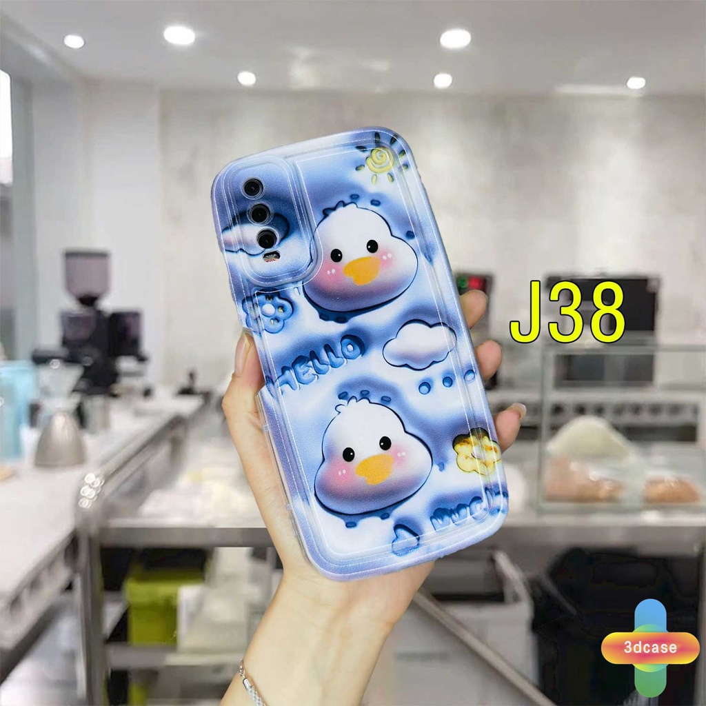 Soft Case VIVO Y35 Y15S Y15C Y22 Y22S Y91C Y21 2021 Y21A Y21T Y12S Y16 Y12 Y20 Y30 Y02 Y21S Y20S Y12i Y3S Y33T Y21E Y21G Y15A Y01 Y01A Y91 Y30i Y93 Y95 Y15 Y17 Y50 Y53S Y51 2020 Y51A Y10 Y33S Y1S Cute Duck Soft Airbag Soap Case