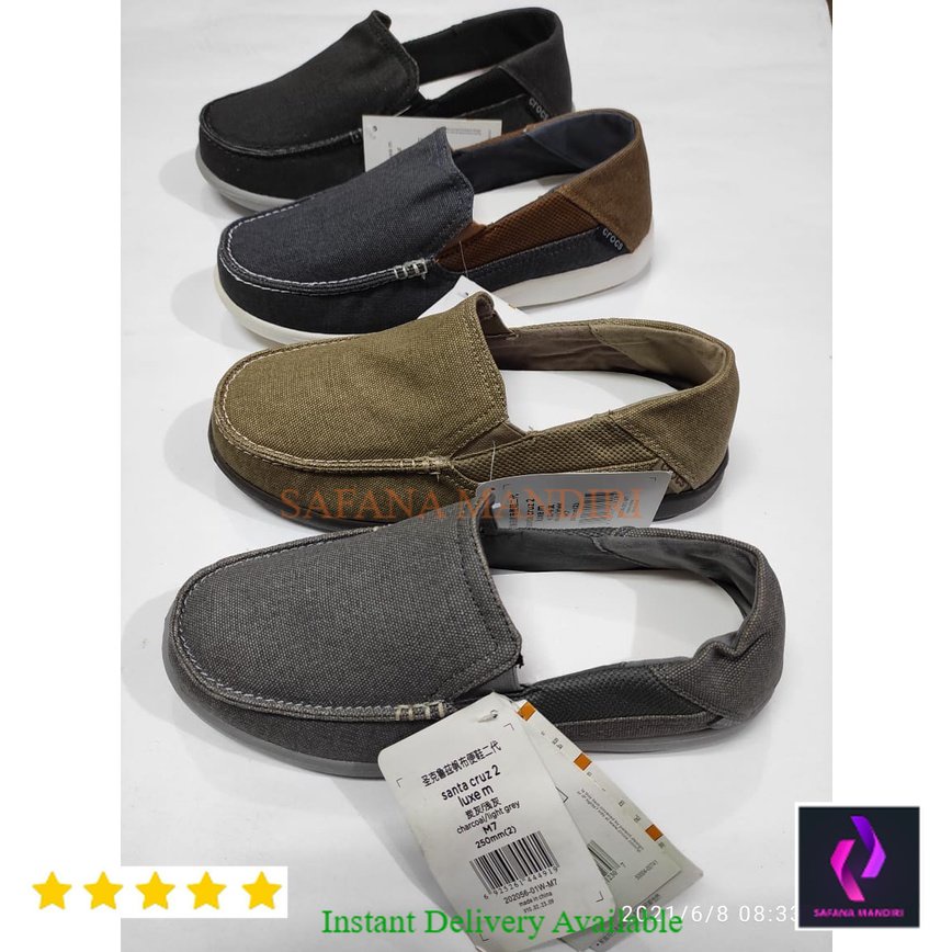 Crocs Santa Cruz  Sepatu Slip On Pria Executive